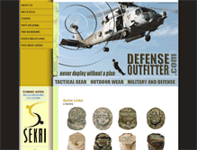 Tablet Screenshot of defenseoutfitter.com